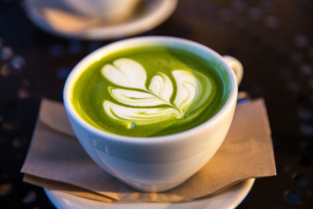 matcha latte - gasztro
