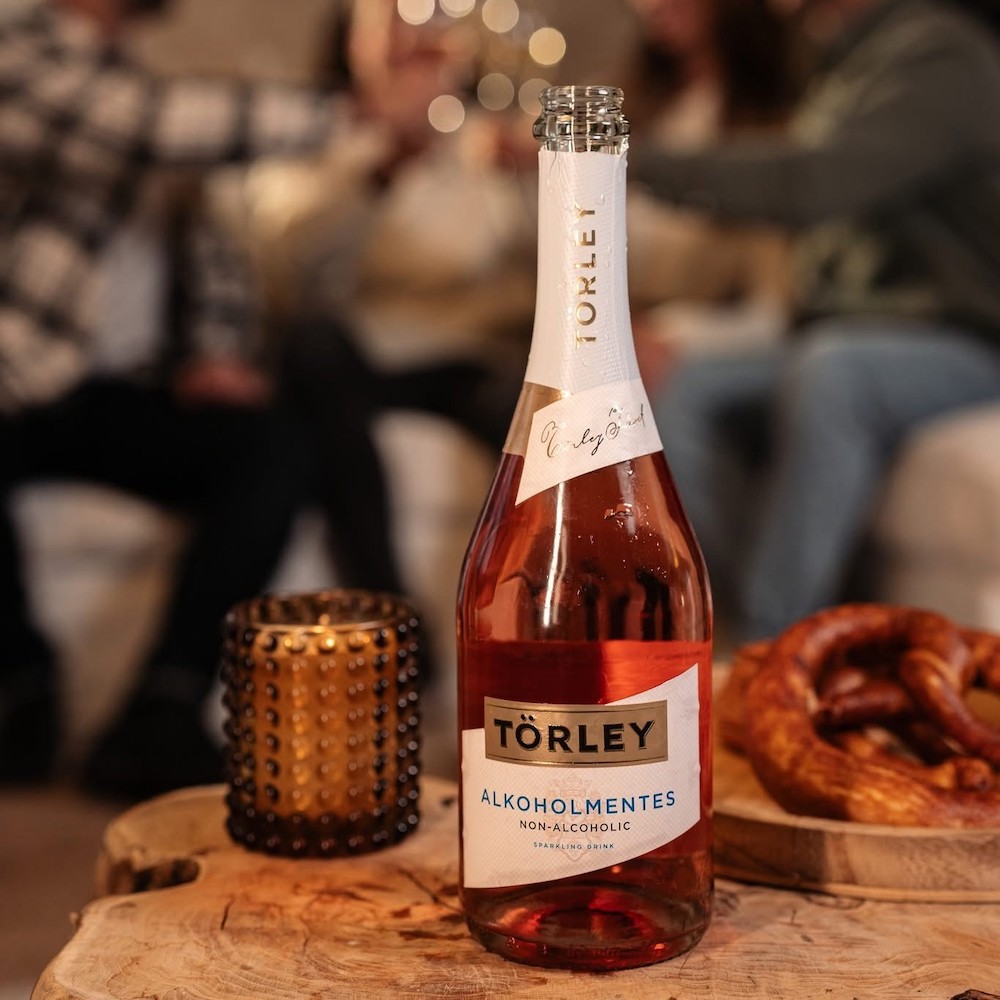 alkoholmentes Törley Rose pezgő