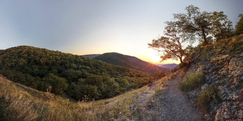 Budapest környéki túrák, Spartacus-ösvény, Holdvilág-árok, Dera-szurdok, Gyadai Tanösvény